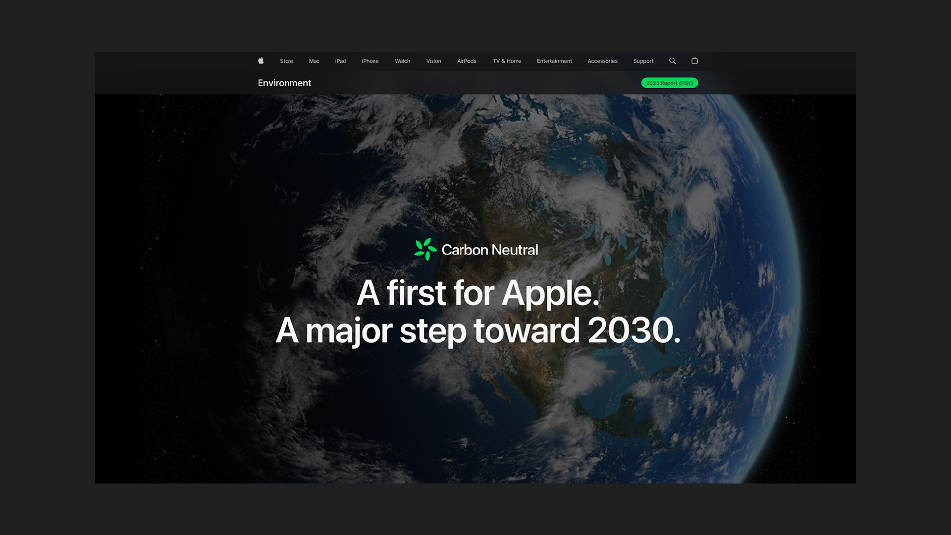Carbon Neutral logo, Apple